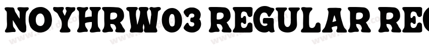 NoyhRW03 Regular Reg字体转换 NoyhRW03 Regular Reg字体转换